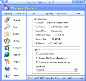 Registry Operator - náhled