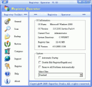 Registry Operator - náhled