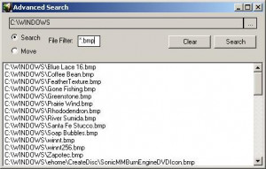 Advanced Search - náhled