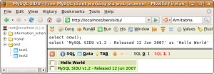 MySQL Sidu - náhled