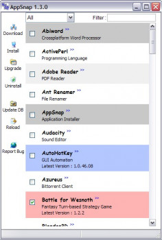 AppSnap - náhled