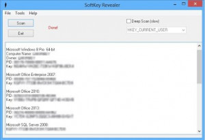 SoftKey Revealer - náhled