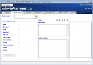 xMovieManager - náhled
