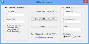 UTM Converter  - náhled