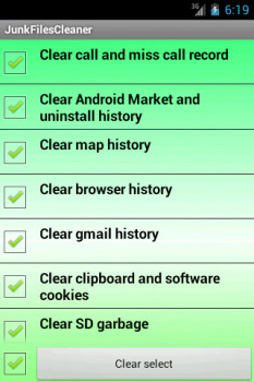Android Junk Files Cleaner  - náhled