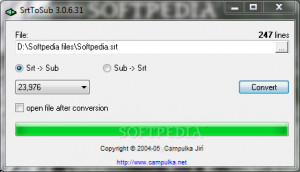 SrtToSub - náhled