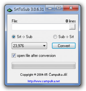 SrtToSub - náhled