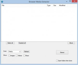 Browser Media Extractor - náhled