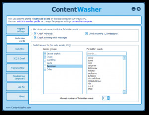 ContentWasher - náhled