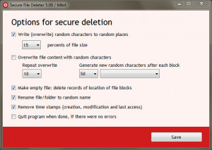 Secure File Deleter - náhled
