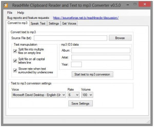 Read4Me TTS Clipboard Reader - náhled