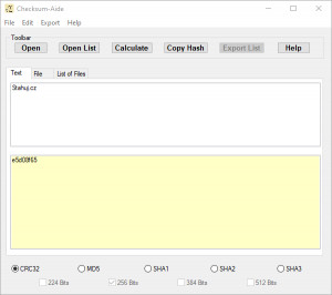 Checksum Aide - náhled