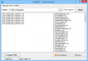 Email Extractor - náhled