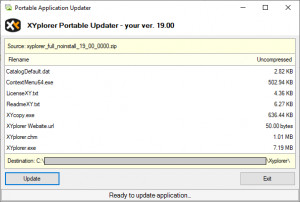 Portable Application Updater - náhled