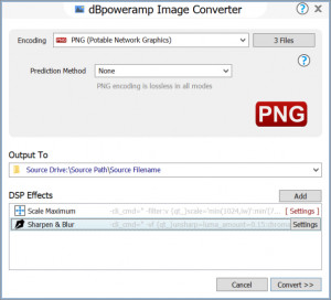 dBpoweramp Image Converter - náhled
