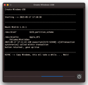 Create Windows USB - náhled