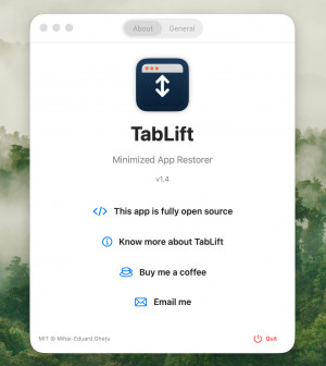 TabLift - náhled