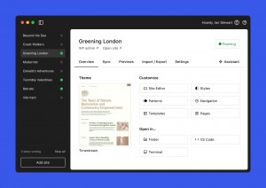 WordPress Studio - náhled