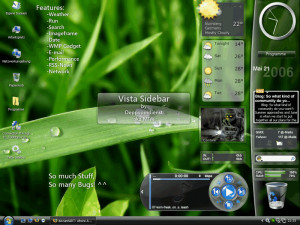Vista Sidebar - náhled
