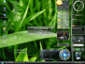 Vista Sidebar - náhled
