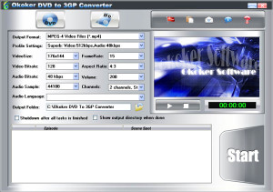Okoker DVD to 3GP Converter - náhled