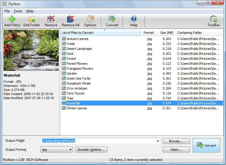 instaling NCH Pixillion Image Converter Plus 11.45
