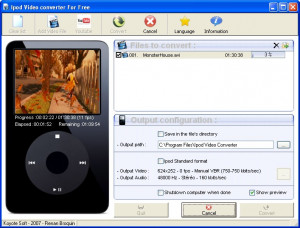 Topviewsoft  Free iPod Video Converter - náhled