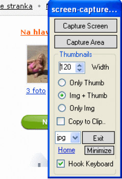 Capture Screen Software - náhled