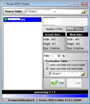 Resize JPEG's Folder - náhled