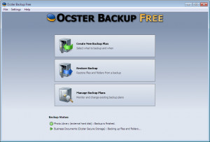 Ocster Backup Free - náhled