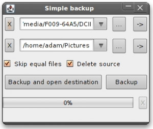 SimpleBackup - náhled