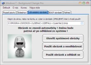 Windows 7 Background Changer Pro - náhled