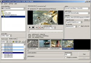 MP4Cam2AVI Easy Converter - náhled