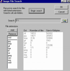 Image file search - náhled