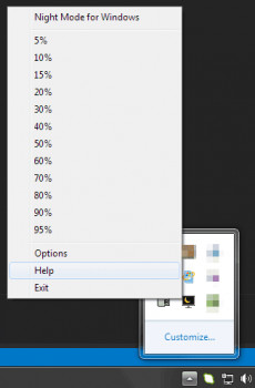Night Mode for Windows - náhled