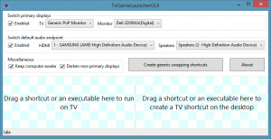 TvGameLauncher - náhled
