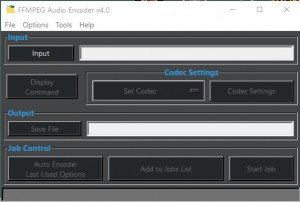 FFMPEG Audio Encoder - náhled