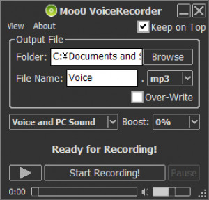 Moo0 VoiceRecorder - náhled