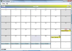 TrayCalendar - náhled