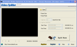 Boilsoft Video Splitter - náhled