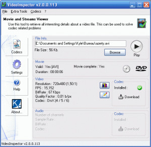 VideoInspector - náhled