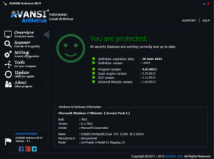 Avansi Antivirus 2013 - náhled