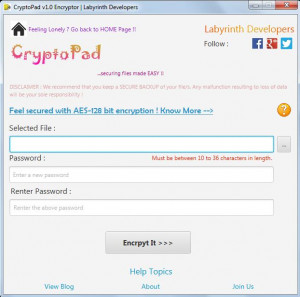 CryptoPad  - náhled