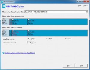 WinToHDD - náhled
