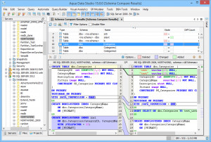 Aqua Data Studio - náhled