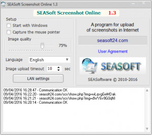 SEASoft Screenshot Online - náhled