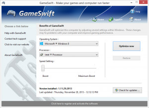 GameSwift - náhled