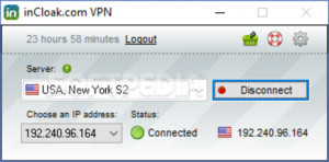 inCloak.com VPN - náhled