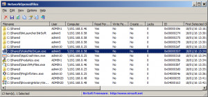 NetworkOpenedFiles - náhled
