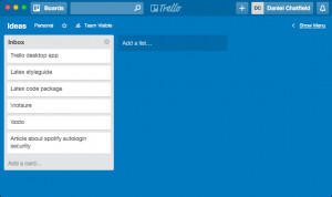 Trello Desktop - náhled